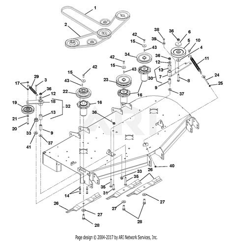 Gravely 991091 (000101 - 019999) ZT 60" HD Belts, Spindles, Idlers And Mower Blades - 52" & 60" Exploded View parts lookup by model. Complete exploded views of all the major manufacturers. It is EASY and FREE. 