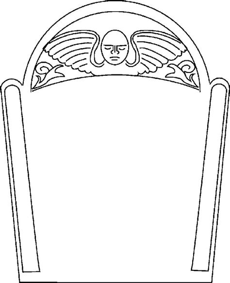 Gravestone Coloring Page