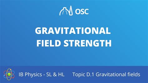 Gravitational Field Strength Notes IB Physics HL/SL