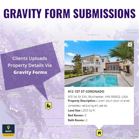 Gravity Form Submissions on Google Maps WP Google Map Pro