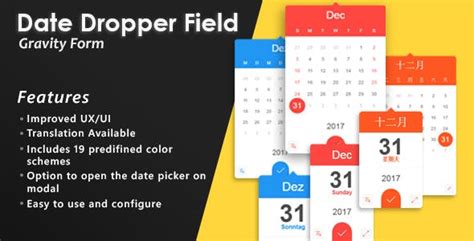 Gravity Forms Date Dropper Field WordPress Themes & Website Templates