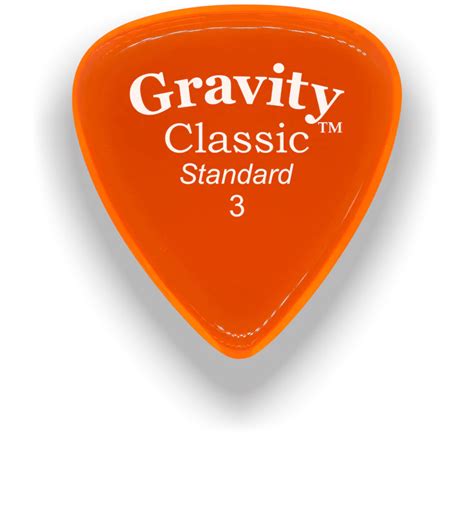 Gravity Picks Classic Standard Orange Acrylic Buy 2