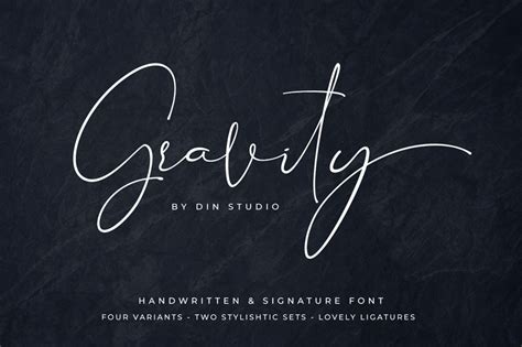 GravityHandwritten & Signature (114855) Script Font Bundles
