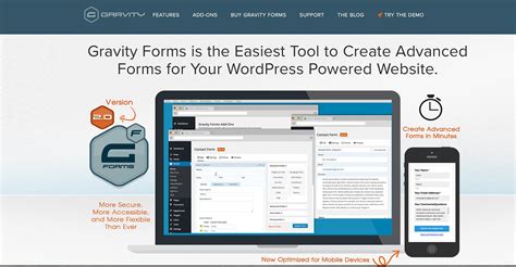 Gravityforms - Gravity Forms is the most trusted WordPress form builder with world-class customer support when you need it. Intuitive enough for a beginner to use, with advanced features that let a developer’s imagination run wild. With Gravity Forms, the possibilities are endless. Gravity Forms Details. Discussions.