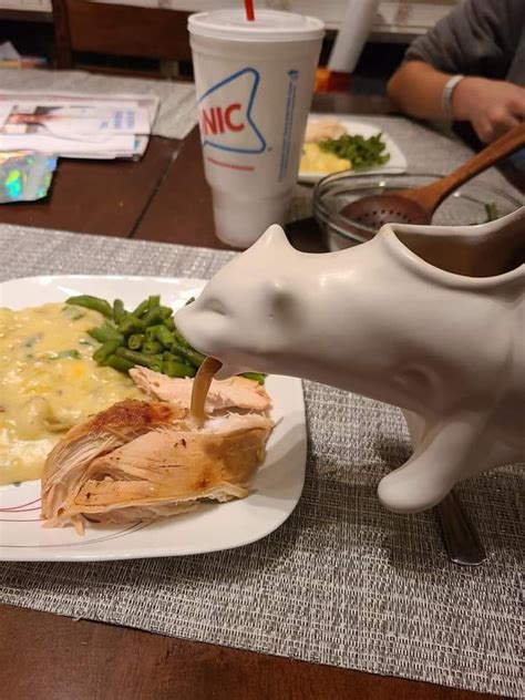 Gravy cat. Oct 24, 2023 · Bake the chicken or turkey thighs at 350°F for 15 to 20 minutes, leaving 50% of the meat raw. Combine the dry supplements in a small bowl and mix well. Whisk in the fish oil, egg yolks, water to create a slurry. Transfer the ground mixture to a large bowl and mix in the slurry. 