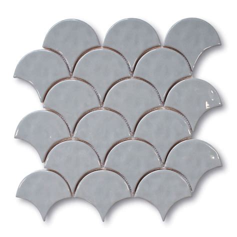 Gray - Fish Scale - Tile - Flooring - The Home Depot