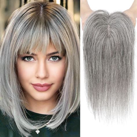 Gray Human Hair Toppers: A Natural Solution for Thinning Hair