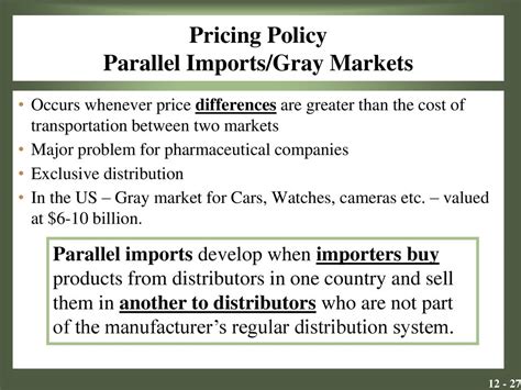 Gray Markets and Parallel Imports; A Growing …