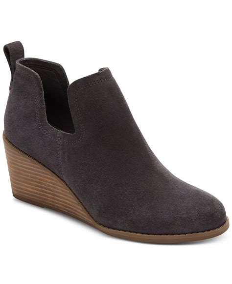 Gray Toms Wedges - Macy