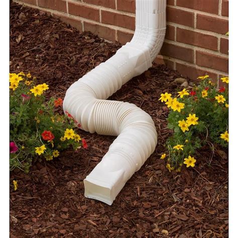 Gray downspout extension. Aluminum 120-in Brown Downspout. Amerimax. Aluminum 3-in Brown Front Elbow. Amerimax. Traditional Vinyl 5.5-in White Front Elbow. Amerimax. Vinyl 20-in White Front Elbow. Amerimax. Aluminum 15-in White Downspout Extension. 