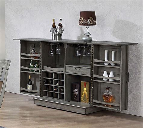 Graystone Burnished Gray Extendable Bar - 1StopBedrooms