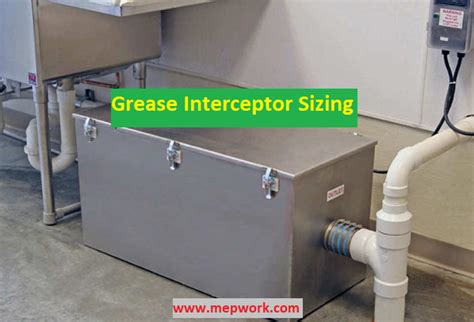 Grease Interceptor Sizing Excel Sheet - Grease Trap - MEP WORK