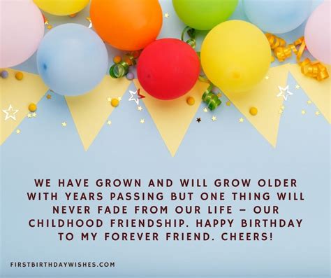 Great 27 Childhood friend birthday wishes and quotes