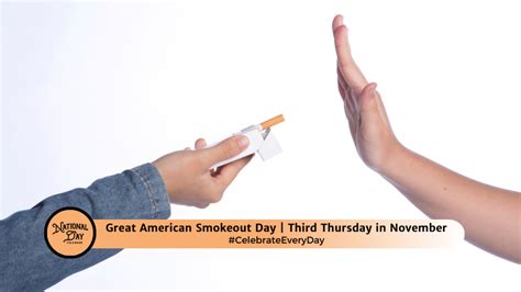 Great American Smokeout - Awareness Days Events Calendar 2024