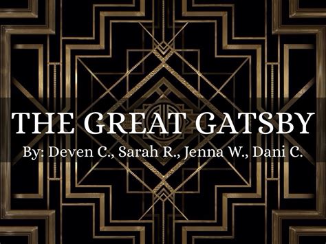 Great Gatsby Slides Template