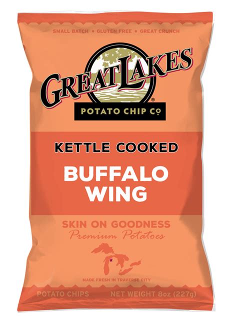 Great Lakes Buffalo Wing Potato Chips Food