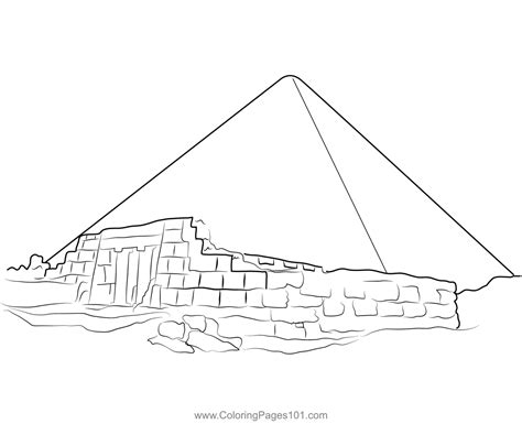 Great Pyramids Coloring Page