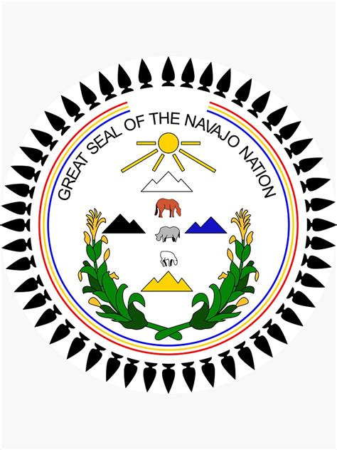 Great Seal of the Navajo Nation Sticker by ArgosDesigns