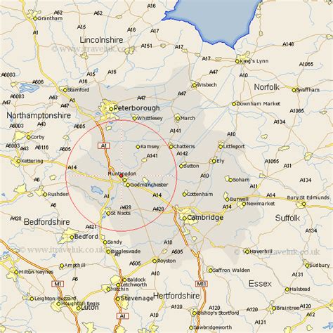 Great Stukeley - Saint Neots driving directions - journey, distance ...