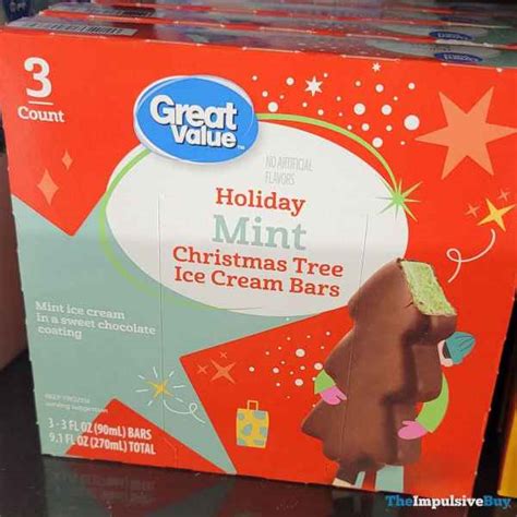 Great Value Chocolate Christmas Tree Ice Cream Bar 3ct