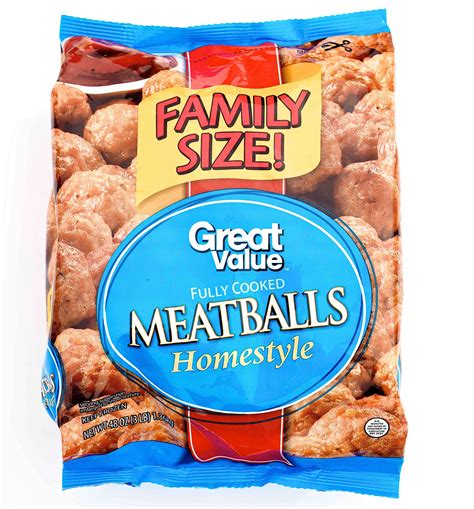 Great Value Meatballs, Homestyle, Family Size (48 oz) Delivery or ...