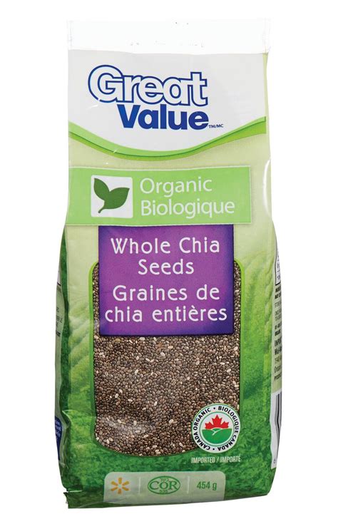 Great Value Organic Whole Chia Seeds Walmart Canada