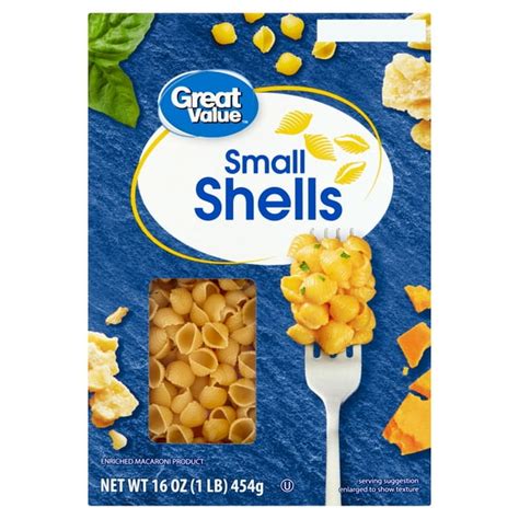 Great Value Small Shells Pasta, 16 oz - Walmart.com