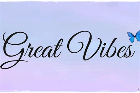 Great Vibes Font TypeSETit FontSpace
