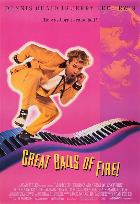 Great balls of fire full movie. This movie is the second collaboration between McBride and Quaid, who made the great "The Big Easy" together in 1987. It's easy to see from that film why it was thought that they could do justice to Lewis. McBride has a natural feel for the South, and Quaid has the ability to play a charming, libidinous con man. 