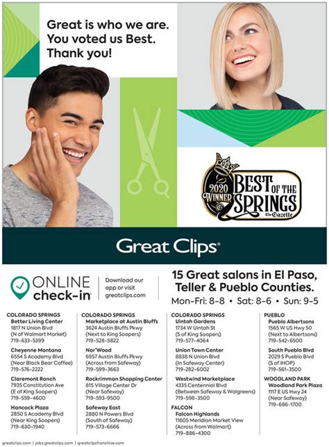Great clips colorado springs. Things To Know About Great clips colorado springs. 