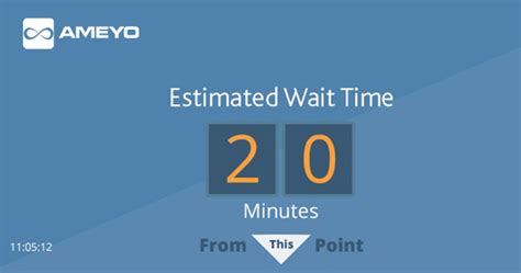 Online Check-In also shows you real-time estimated 