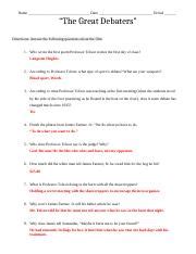 Great debaters study guide answer key. - Armstrong air ultra 5 tech 80 manual.