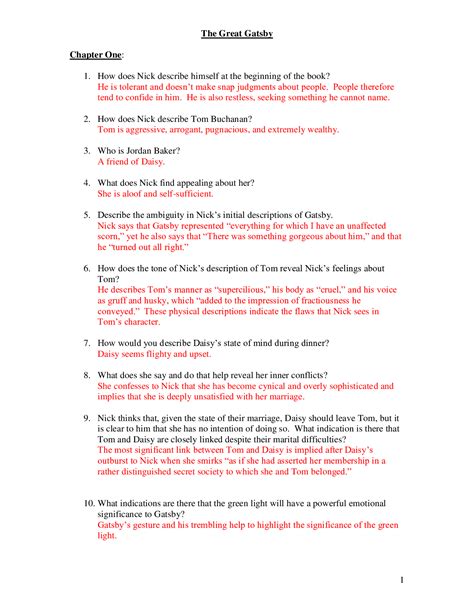 Great gatsby study english guide questions. - Manual de instalación de zafiro verifone.