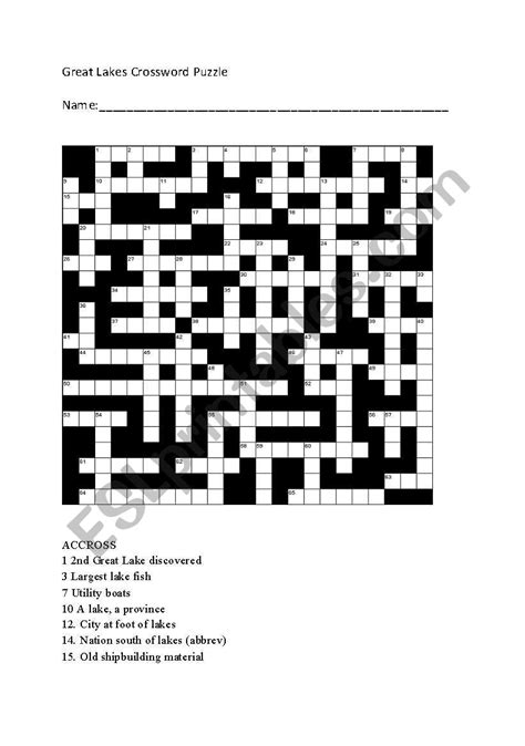 Great lakes people crossword. The Crossword Solver found 30 answers to "grat lakes people", 5 letters crossword clue. The Crossword Solver finds answers to classic crosswords and cryptic crossword puzzles. Enter the length or pattern for better results. Click the answer to find similar crossword clues. 
