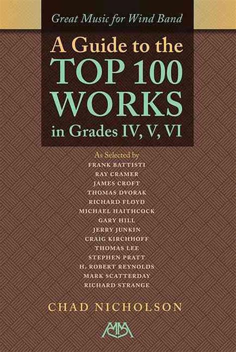Great music for wind band a guide to the top 100 works in grades iv v vi. - Arguing about literature a brief guide by john schilb.