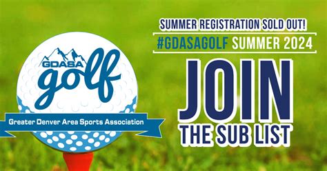 Greater Denver Area Sports Association – Golf League Rules …