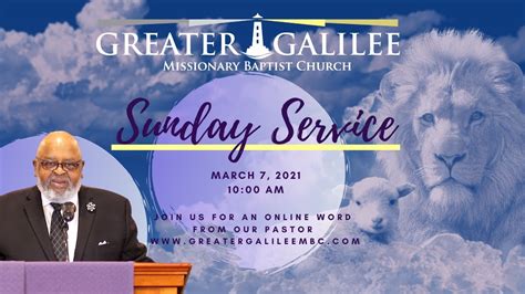 Greater Galilee Missionary Baptist Church - YouTube