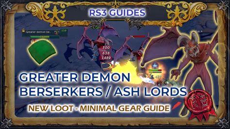Safe Spotting Greater Demon Berserker AND Ash Lords Slayer Task Guide. Trye RS. 2.69K subscribers. 6.9K views 5 months ago. Players will need to have the …. 