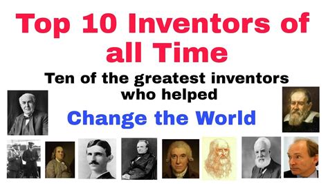 Greatest inventors of all time - The Frisky