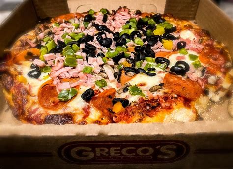 Grecos pizza. Greco Pizza. 39,519 likes · 123 talking about this · 1,507 were here. Atlantic Canada's leading pizza & donair chain since 1977. Home of the FREE Flavoured Crust. 