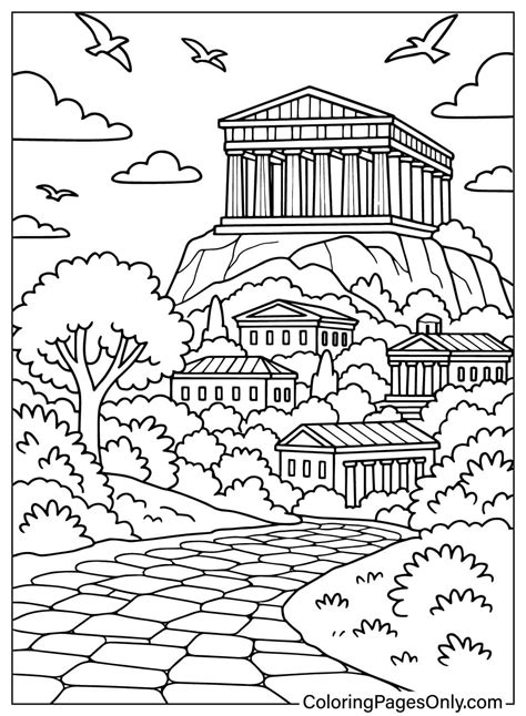 Greece Coloring Pages