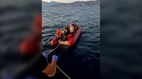 Greece safely evacuates 48 migrants from inflatable boat off Lesbos island; vessel sinks