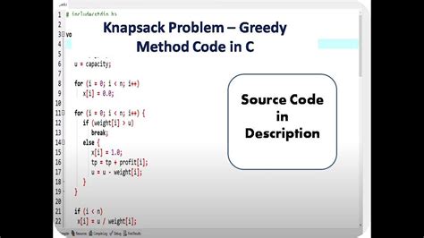 Greedy Knapsack Algorithm (code In C++) - DZone