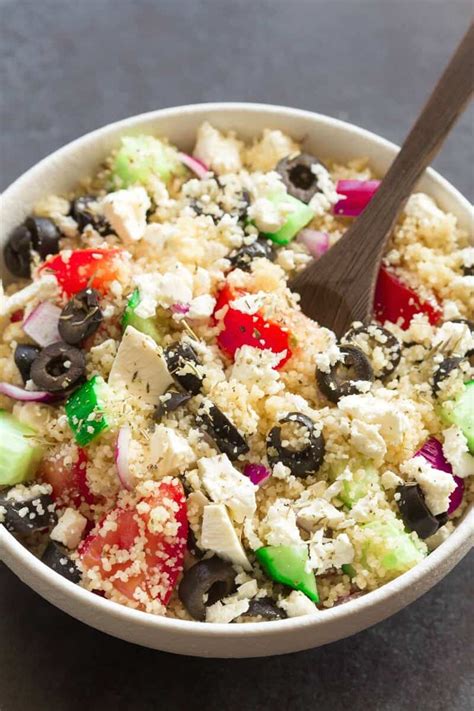 Greek Couscous Salad (5 minute recipe!)- The Big Man