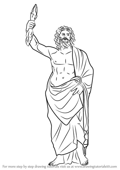 Greek Mythology drawing easy How to draw Greek God drawing