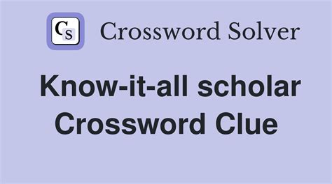 Greek Scholar - Crossword Clue Answers - Crossword Solver