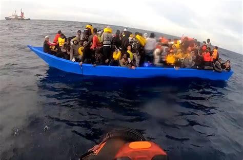 Greek authorities conduct search and rescue operation after dinghy carrying migrants capsizes