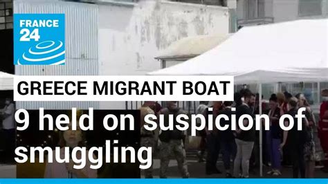 Greek coast guard: 9 survivors from trawler sinking arrested on suspicion of migrant smuggling