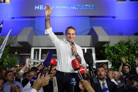 Greek elections: Exit polls indicate governing conservative New Democracy party in the lead
