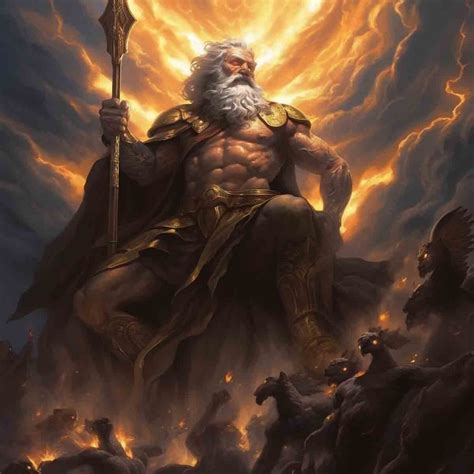 Greek god Zeus, the King of the Gods and Ruler of Mankind